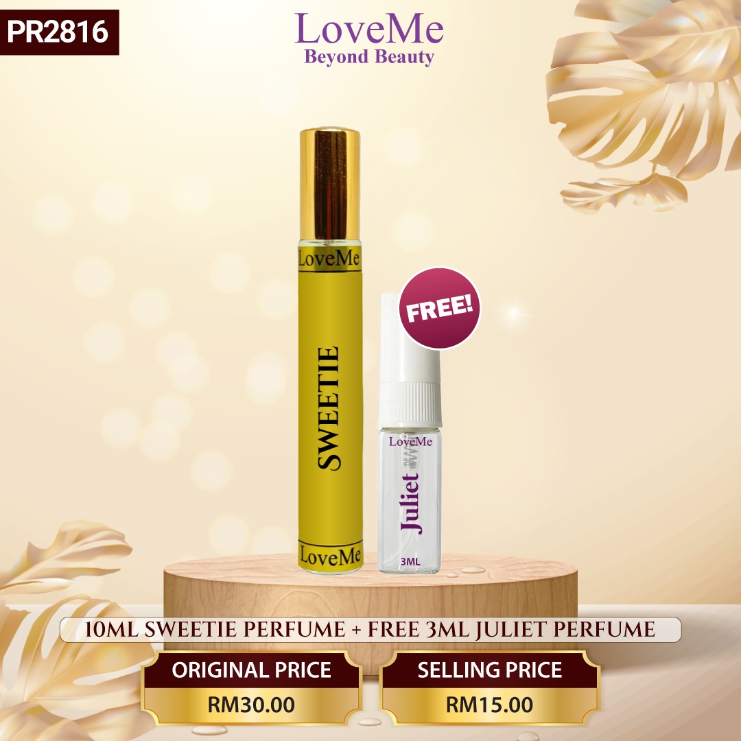 10ML PERFUME SWEETIE + FREE 3ML JULIET